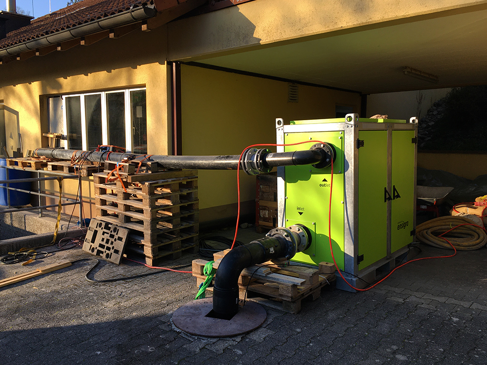 Fotos der Pumpen für Umbauarbeiten in Hohentengen